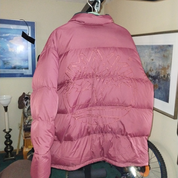 Vintage Embroidered Timberland Winter Down Filled Coat Size 3XL - Picture 6 of 7